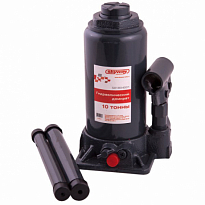 Домкрат гидравлический бутылочный 10т h 200-385мм SKYWAY с клапаном в коробке